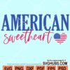 American sweetheart svg