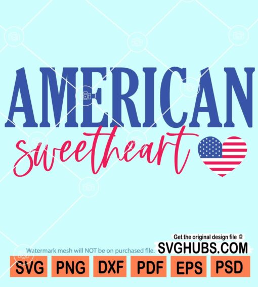 American sweetheart svg