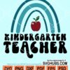 Apple kindergarten teacher svg