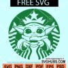 Baby Yoda Starbucks Svg free