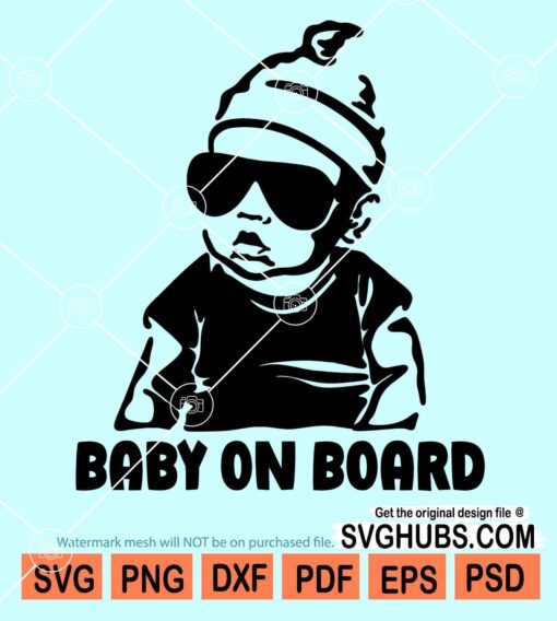 Baby on board svg