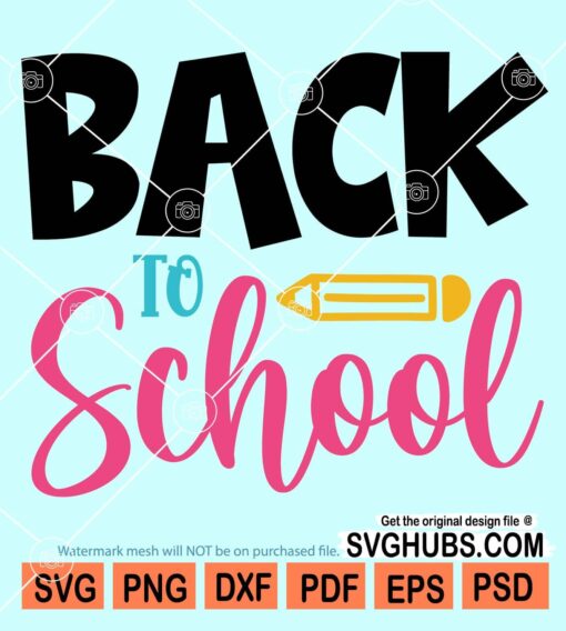 Back to school svg