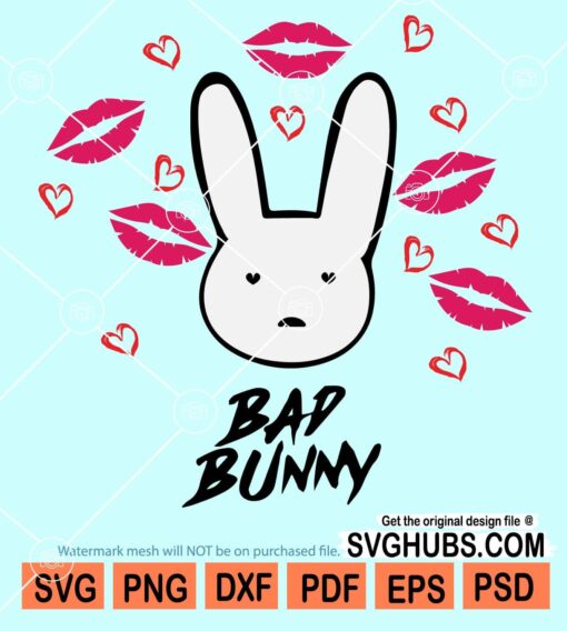 Bad bunny love svg