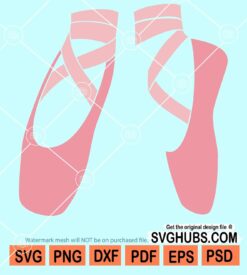 Ballet shoes svg