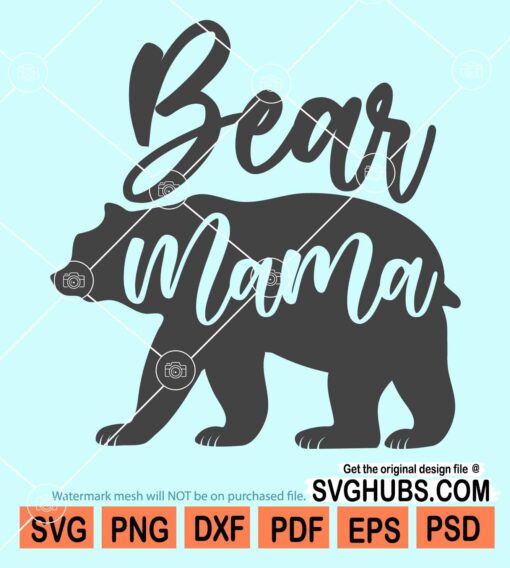 Bear mama svg