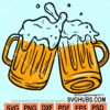 Beer Mugs cheers svg