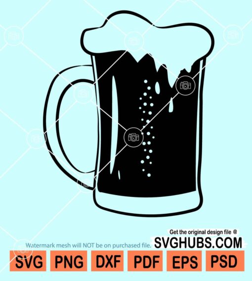 Beer mug clipart svg