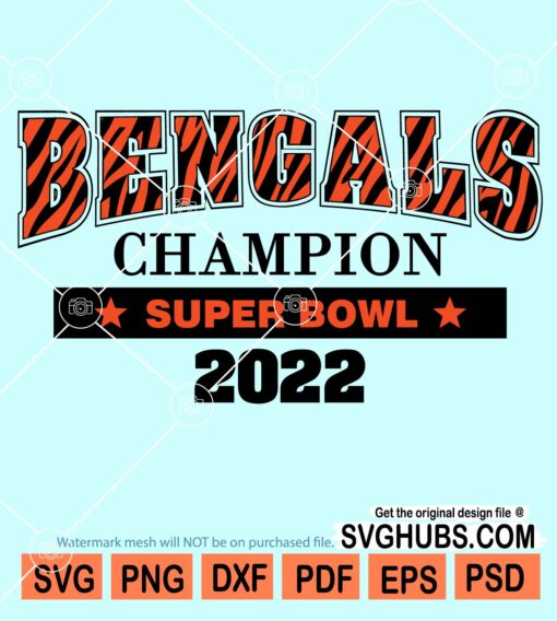 Bengals champion super bowl 2022 svg