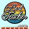 Best teacher retro svg