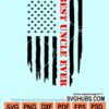 Best uncle ever amaerican flag svg