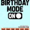 Birthday mode on svg