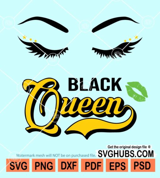 Black queen svg