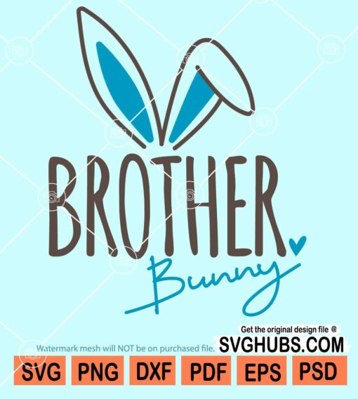 Brother bunny svg