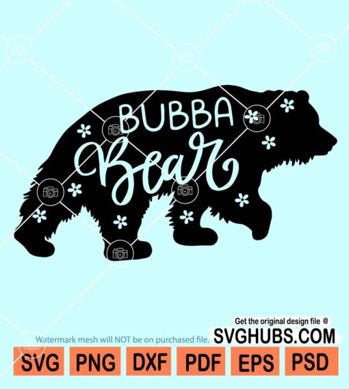 Bubba bear svg