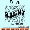 Bunny nurse retro svg