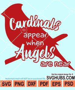 Cardinals appear when the angels are near svg