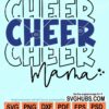 Cheer mama stacked svg