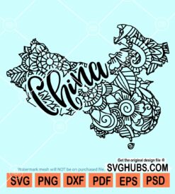 China mandala svg