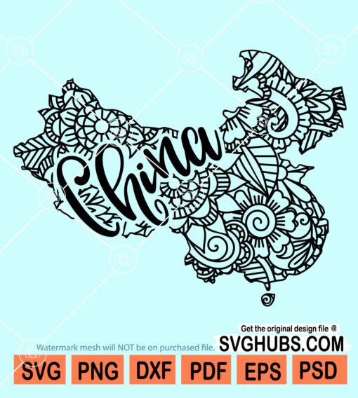 China mandala svg