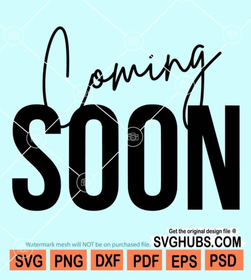 Coming soon svg