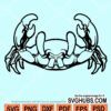 Crab silhouette svg