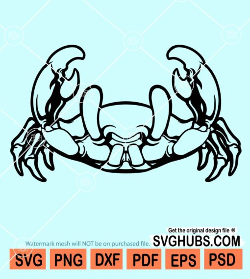 Crab silhouette svg