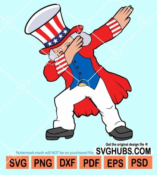 Dabbing Abraham lincoln svg