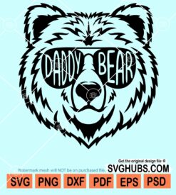 Daddy bear svg