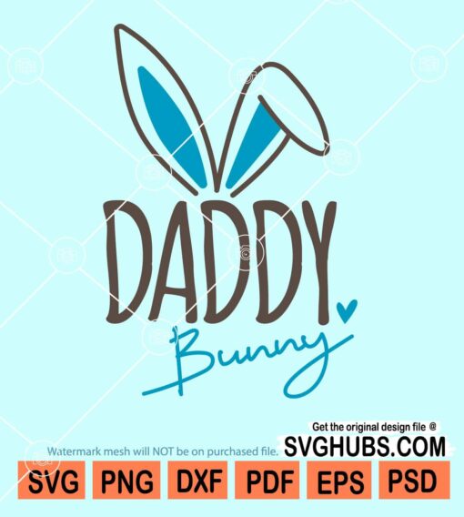 Daddy bunny svg