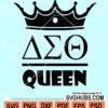 Delta sigma theta queen svg