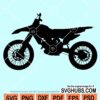 Dirt bike silhouette svg