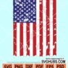 Distressed American flag svg