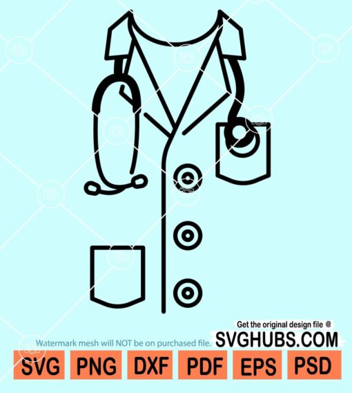 Doctor coat svg