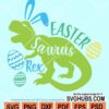 Easter saurus svg