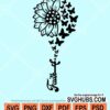 Faith butterfly sunflower svg