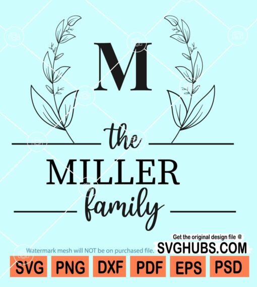 Family Monogram SVG