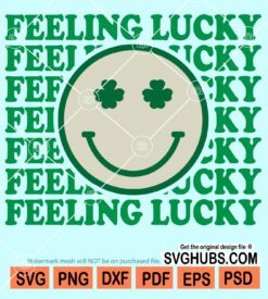 Feeling lucky smiley face svg