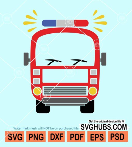 Fire truck svg