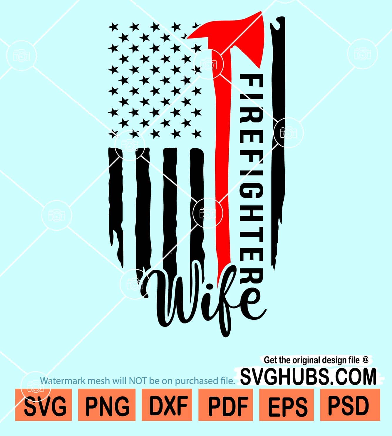 Firefighter flag svg