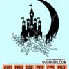 Floral Cinderella's Castle svg