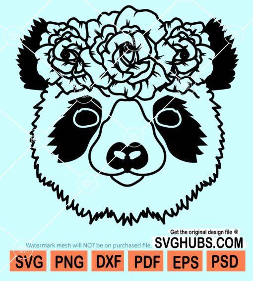 Floral Koala bear svg