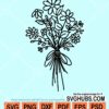 Floral bouquet svg