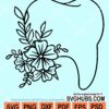 Floral tooth svg