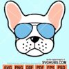 French bulldog head svg