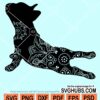 French bulldog zentangle svg