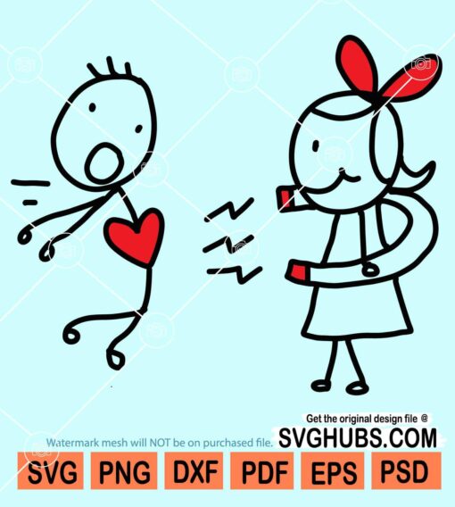 Funny heart magnet svg