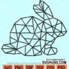Geometric bunny svg