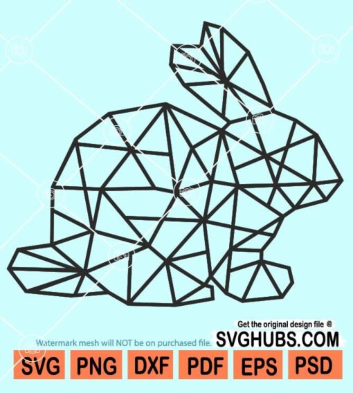 Geometric bunny svg