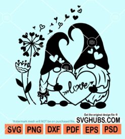 Gnome valentines svg