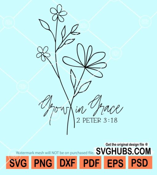 Grow in grace svg